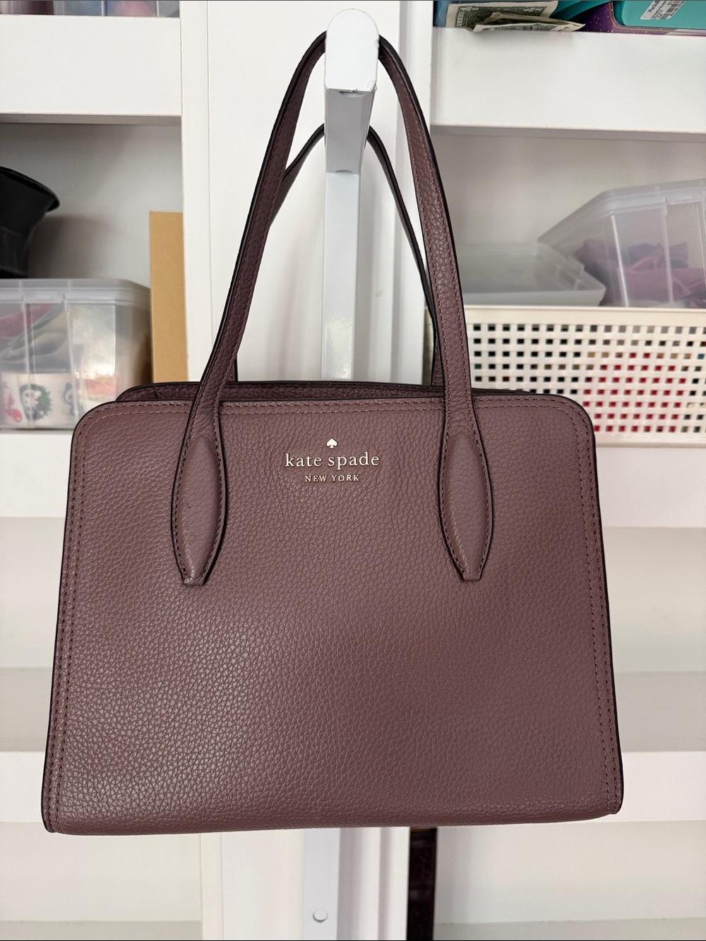 Kate Spade New York Rowe Pebbled Leather Small Top Zip Satchel
